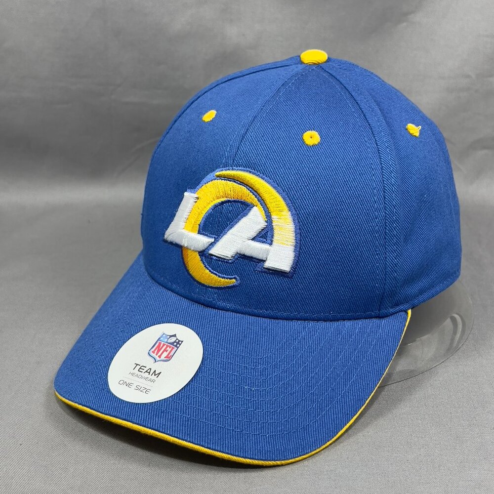 Los Angeles Rams Strapback Hat Cap NFL Team Apparel Football Two Tone Logo Mens